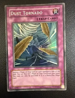 Konami Dust Tornado PSV-EN011 Pharaoh's Servant Unlimited Super Rare Trap - Image 1
