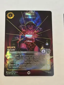 Disney Lorcana Goliath - Clan Leader (Enchanted) 238/204 - Whispers in the Well - Image 3