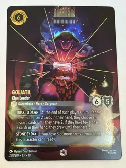 Disney Lorcana Goliath - Clan Leader (Enchanted) 238/204 - Whispers in the Well - Image 5