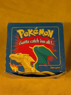 🔥*SEALED* Pokemon 1999 Burger King 23k gold plated card #06 Charizard Blue Box - Image 4