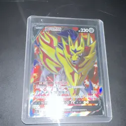 Zamazenta V 127 Full Art Holo 230 HP 130 ATK Metal Chinese Pokemon Card TCG - Image 1