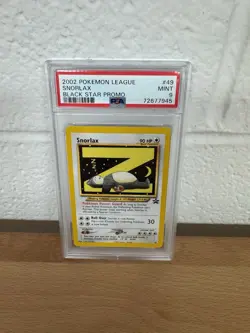 PSA 9 MINT Pokemon League Snorlax Z # 49 WOTC Black Star Promo Card 2002 - Image 1