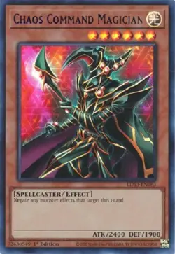 Yugioh - Chaos Command Magician (Blue) - Ultra 1st Ed - Free Holographic Card - Image 1