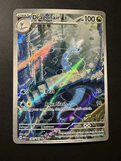 Pokemon TCG Dragonair Scarlet & Violet 151 IR Holo Card 181/165 English - Image 1