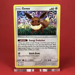 2018 Pokemon TCG (EEVEE 11/12 NM | RARE HOLO) Card CCG McDonald’s Promo - Image 1