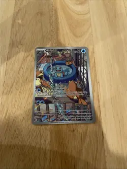 Pokemon TCG Squirtle Stellar Crown Illustration Card 148/142 - Image 2