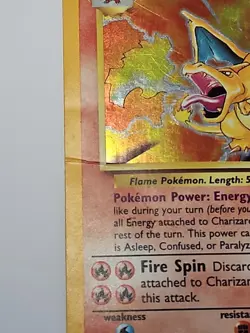 CREASE x2 MP - Charizard 4/102 Base Set 1999 Holo Rare Pokemon TCG Card - Image 2