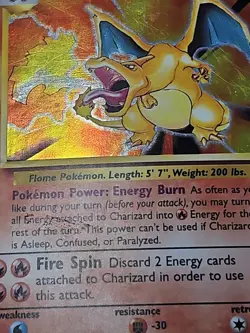 CREASE x2 MP - Charizard 4/102 Base Set 1999 Holo Rare Pokemon TCG Card - Image 3