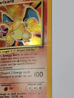 CREASE x2 MP - Charizard 4/102 Base Set 1999 Holo Rare Pokemon TCG Card - Image 5