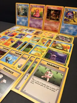Vintage Pokemon Fossil Set Starter Lot - 40 Cards - WOTC Base - Common Uncommon - Image 3