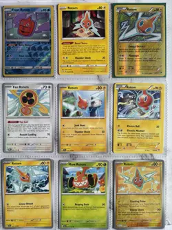 Pokemon Card Species Set Lot - 9x Unique Cards / Rotom Family - Image 1