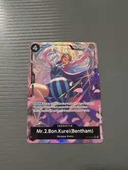 One Piece Card Game Mr. 2 Bon Kurei (Bentham) OP14-091 SR Alt Art English NM - Image 1