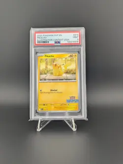 PSA 9 Pikachu #214 Illustration Contest 2024 Pokemon SVP EN Promo Card - Image 3