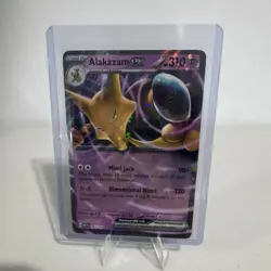 Pokemon Alakazam EX Holo Card MEW #065/165 2022 Nintendo English Pokemon TCG - Image 1