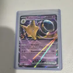 Pokemon Alakazam EX Holo Card MEW #065/165 2022 Nintendo English Pokemon TCG - Image 3