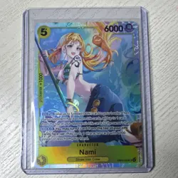 Bandai One Piece CCG Nami Special Foil Full Art Card EB03-053 6000 Power - Image 1