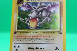Aerodactyl - 1/62 - Pokemon Fossil 1st Edition Holo Rare Card WOTC LP - Image 3