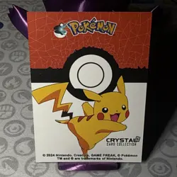 Shadow Box hit Crystal Card Collection Pikachu NON-TCG Pokemon Card Nintendo - Image 4