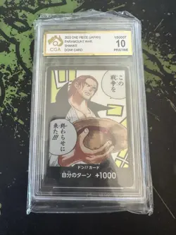 2022 ONE PIECE JAPANESE PARAMOUNT WAR DON!! CARD ALTERNATE ART CGA 10 - Image 1