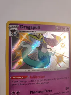 Dragapult - SV062/SV122 - Pokemon Shining Fates Sword Shield Shiny Rare Card NM - Image 4