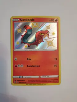 Sizzlipede - SV018/SV122 - Pokemon Shining Fates Sword Shield Shiny Rare Card NM - Image 1