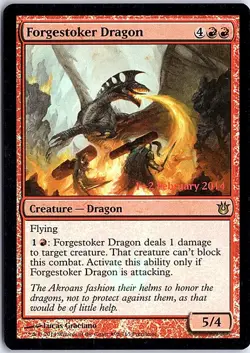 Forgestoker Dragon P Prerelease Cards 98 LP Foil Magic - Image 1
