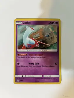 Pokemon Latias TCG SM87 SWIRL! Black Star Promo Holo Card NM Condition - Image 1