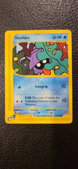 Pokemon Card - Expedition 129/165 - SHELLDER (common) - NM - Image 1