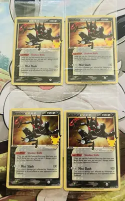 Greninja Gold Star Sealed Promo SWSH144 Lot 4 Cards - Image 1