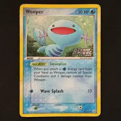 Wooper 81/109 Team Rocket Returns Reverse Holo Stamped Pokemon Card LP/MP - Image 1