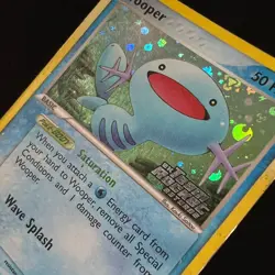 Wooper 81/109 Team Rocket Returns Reverse Holo Stamped Pokemon Card LP/MP - Image 3