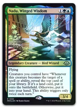 Nadu, Winged Wisdom #193 (Foil) (LP) Prerelease Cards PRE Magic MTG - Image 1