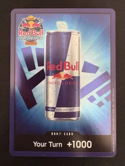 One Piece Red Bull DON 1k Normal Blue Single Card Promo Foil Tournament Event - Image 1