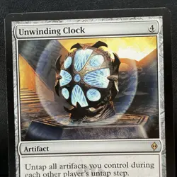 MTG Unwinding Clock 164/175 (LP) New Phyrexia NPH Magic MTG Artifact - Image 1