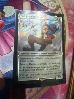 MTG Cid, Freeflier Pilot (Surge Foil) Commander: Final Fantasy FF7 FFVII 13 LP - Image 1