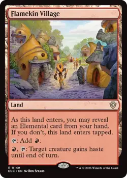 MTG Lorwyn Eclipse Commander - Flamekin Village - Image 1