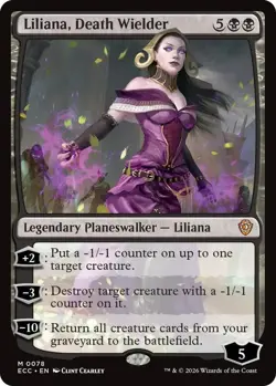 MTG Lorwyn Eclipse Commander - Liliana, Death Wielder - Image 1