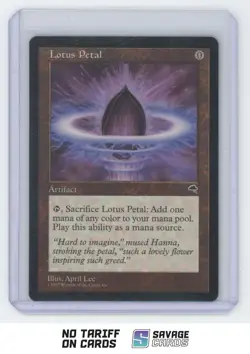 1997 Magic The Gathering Tempest Lotus Petal - Image 1