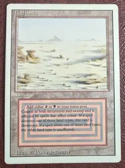 Badlands - MtG Revised/3rd Ed. - Rare LP/MP 1994 (c1) - Image 2