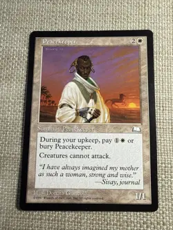 Peacekeeper LP, English MTG Weatherlight - Image 1