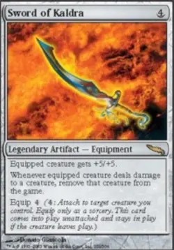 1x Sword of Kaldra Heavy Play MTG Magic - Kid Icarus - - Image 1