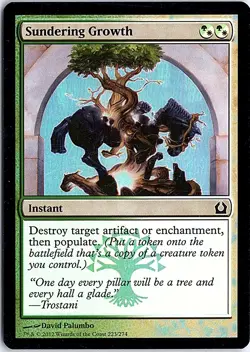 Sundering Growth C Return to Ravnica 223 Near Mint Foil Magic - Image 1
