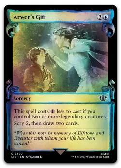 Arwen's Gift (Showcase Scrolls) #490 (Foil) (LP) Lord of the Rings LTR Magic MTG - Image 1