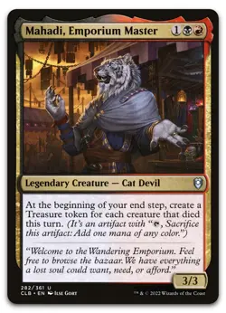 Mahadi, Emporium Master #282 (NM) Baldur's Gate CLB Magic MTG - Image 1