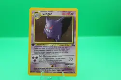 1999 Pokemon Gengar 5/62 1st Edition Fossil Holo Very LP WOTC Vintage - Image 1