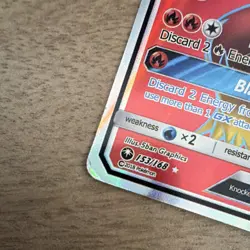 Pokemon Blaziken GX 153/168 Ultra Rare Full Art Holo Celestial Storm Card - Image 4