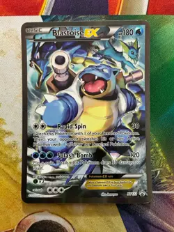 Pokemon Card Full Art Alt Art Fire Promo Fire Blastoise EX XY122 - Image 1