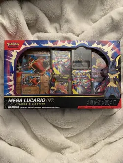 Pokemon TCG Mega Lucario ex Premium Figure Collection Box Factory Sealed - Image 1
