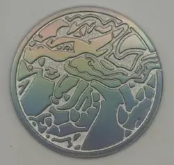 Mega Charizard X EX Ultra Premium Collection Silver Metal Coin 2025 Holo Pokemon - Image 1