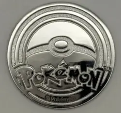 Mega Charizard X EX Ultra Premium Collection Silver Metal Coin 2025 Holo Pokemon - Image 2